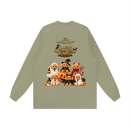 Unisex Raw Hem Long Sleeve T-Shirt