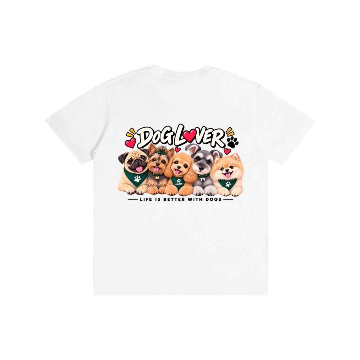 DOG | ベーシック ユニセックス コットンTシャツ / Pure Cotton Unisex T-Shirt