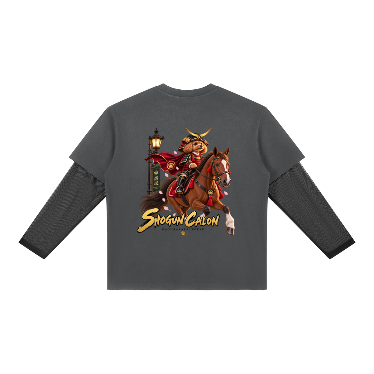 KAGURAZAKA | ユニセックス サンフェード レイヤー Tシャツ将軍 / Unisex Sunfade Layer T-Shirt