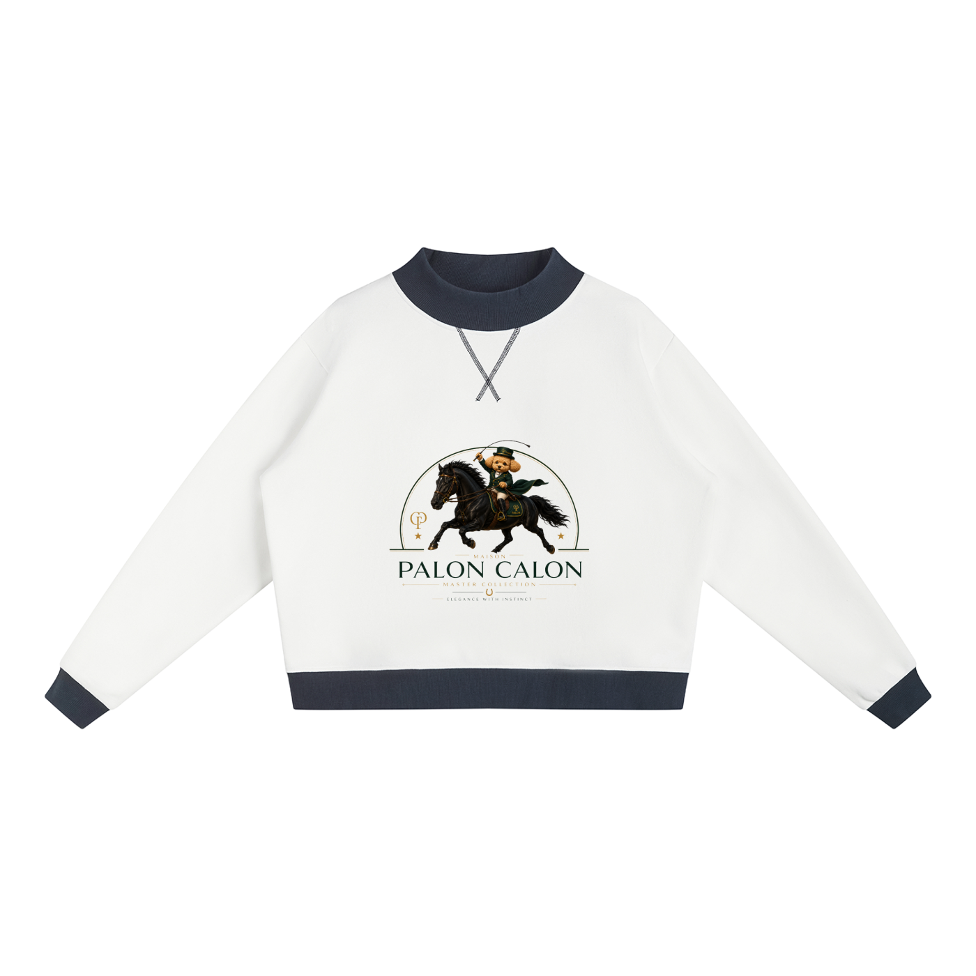 ウィメンズ モックネック スウェットシャツ — Women's Mock Neck Sweatshirt