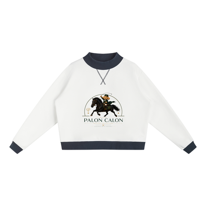 ウィメンズ モックネック スウェットシャツ — Women's Mock Neck Sweatshirt