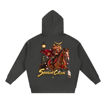 KAGURAZAKA | オーバーサイズ フリース ボクシー フーディー将軍 | Oversized Fleece Boxy Hoodie