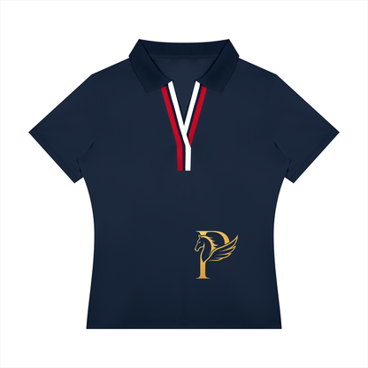 EQUESTRIAN CALON｜カラーブロック ポロシャツ（ウィメンズ）/ Women’s Color Block Polo Shirt
