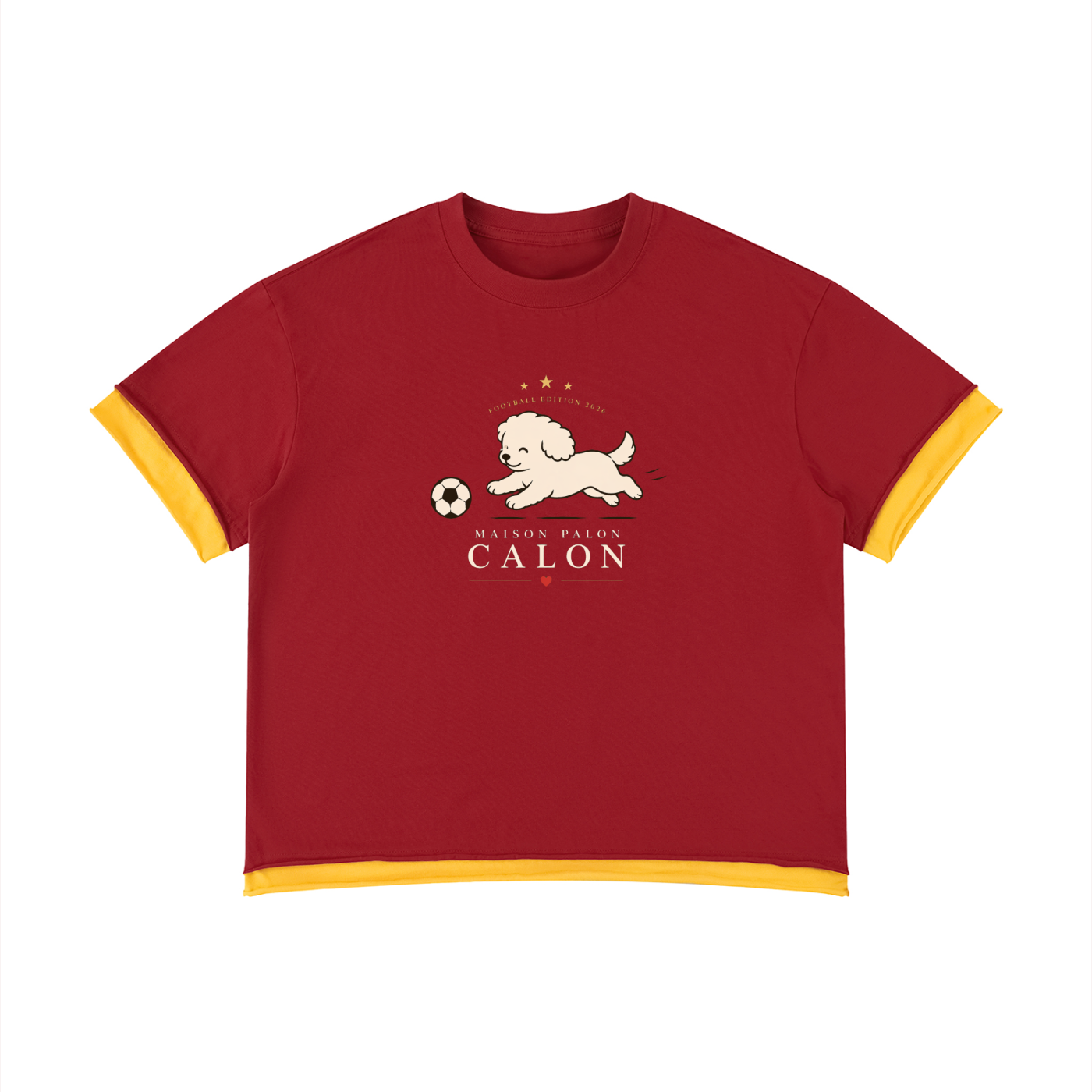 Unisex Boxy Color Block T-Shirt