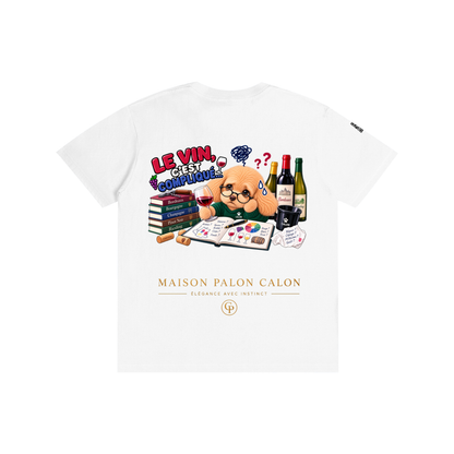 WINE SCHOLAR CALON | ピュアコットン Tシャツ（ユニセックス）/ Unisex Pure Cotton T-Shirt