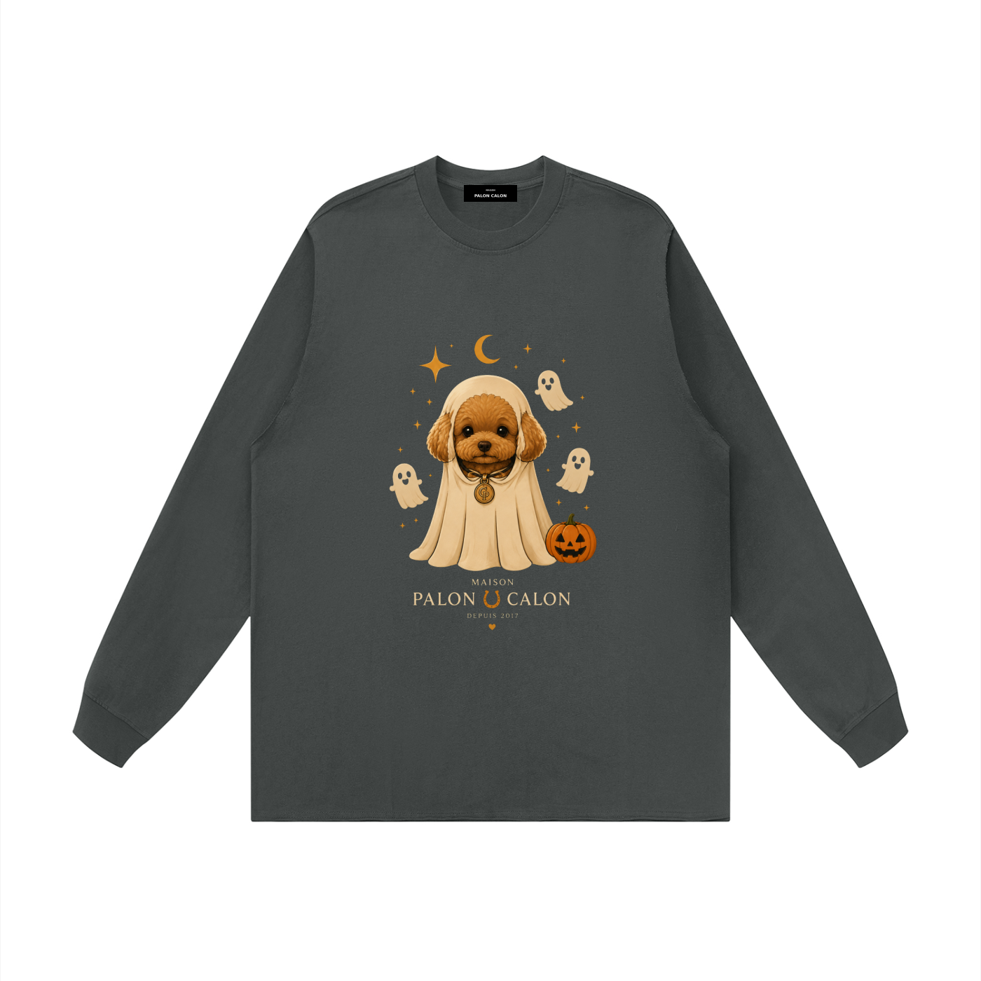 Unisex Raw Hem Long Sleeve T-Shirt