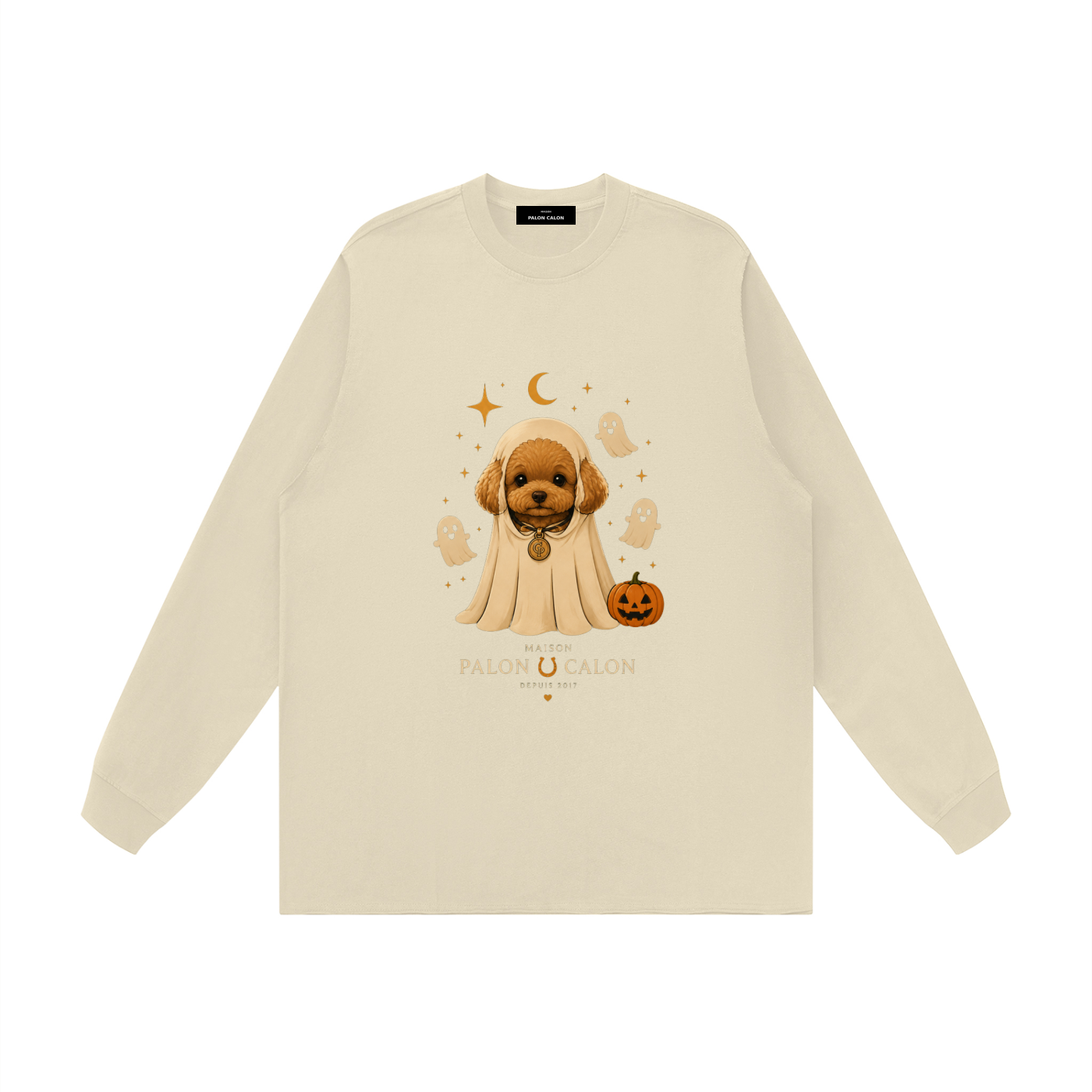 Unisex Raw Hem Long Sleeve T-Shirt