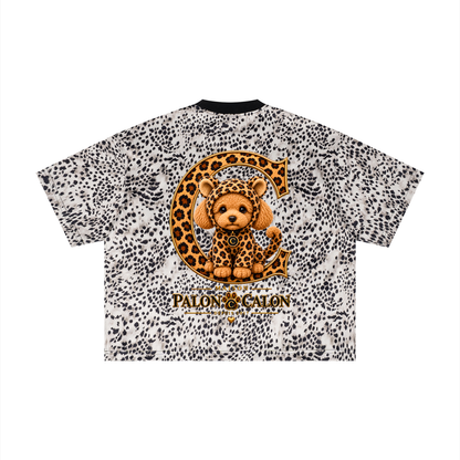 Unisex Leopard Print Boxy T-Shirt