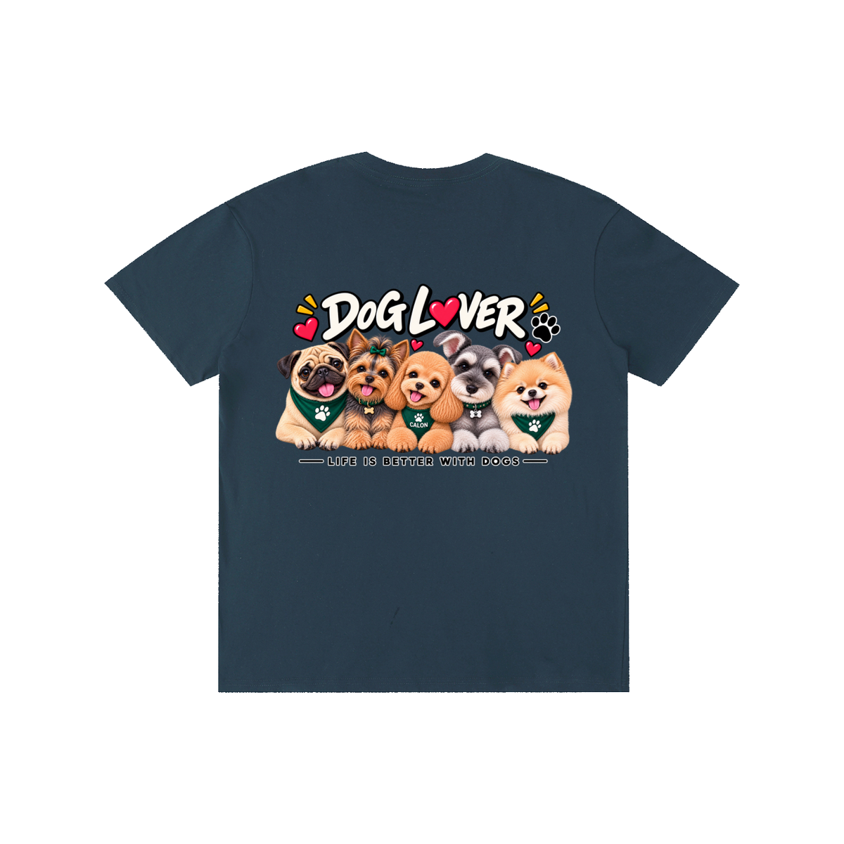 DOG | ベーシック ユニセックス コットンTシャツ / Pure Cotton Unisex T-Shirt