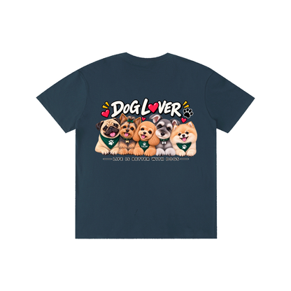 DOG | ベーシック ユニセックス コットンTシャツ / Pure Cotton Unisex T-Shirt