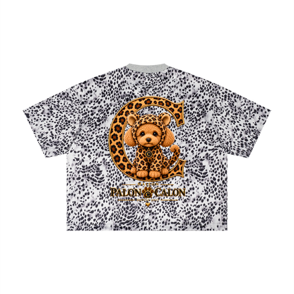 Unisex Leopard Print Boxy T-Shirt