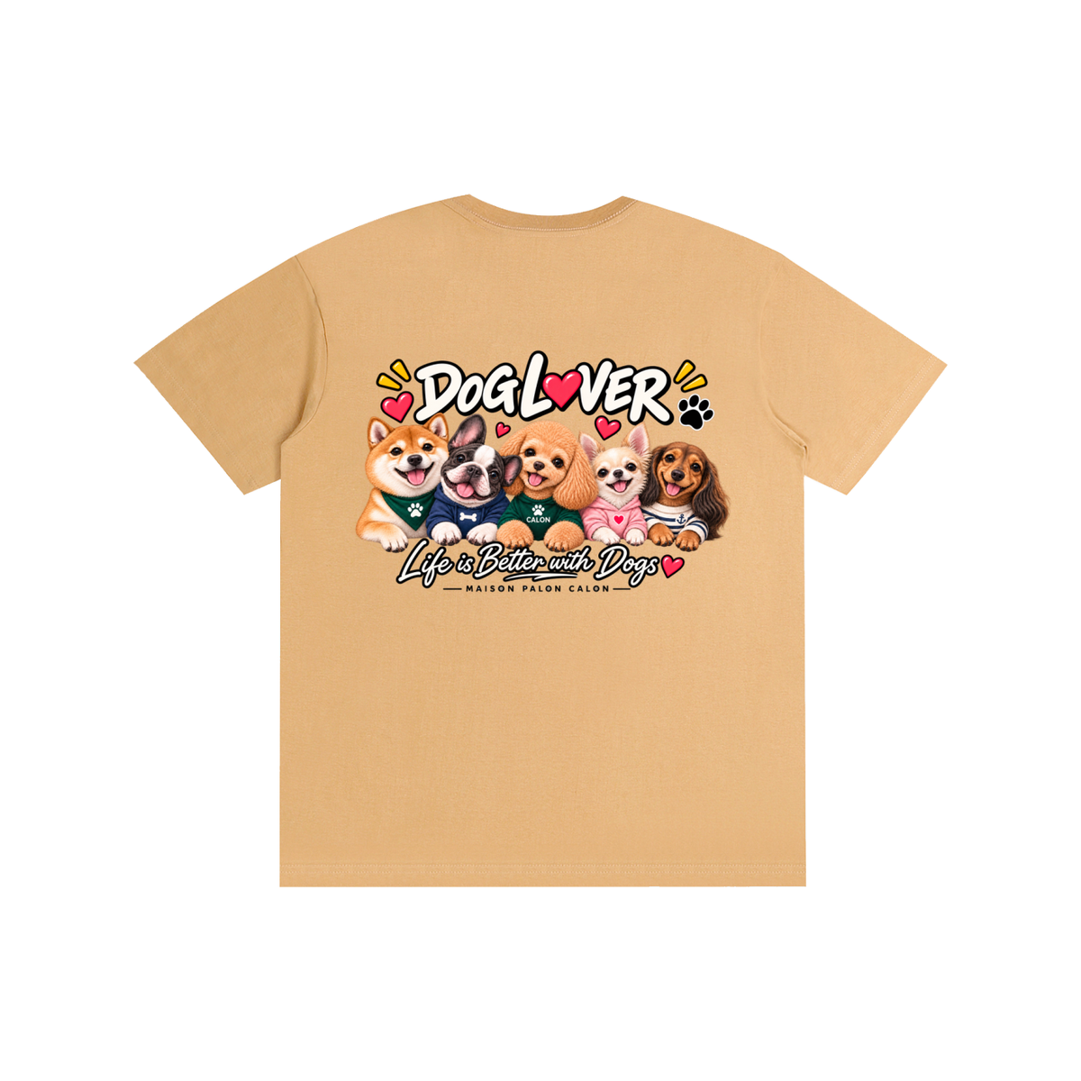 DOG | ベーシック ユニセックス コットンTシャツ / Pure Cotton Unisex T-Shirt