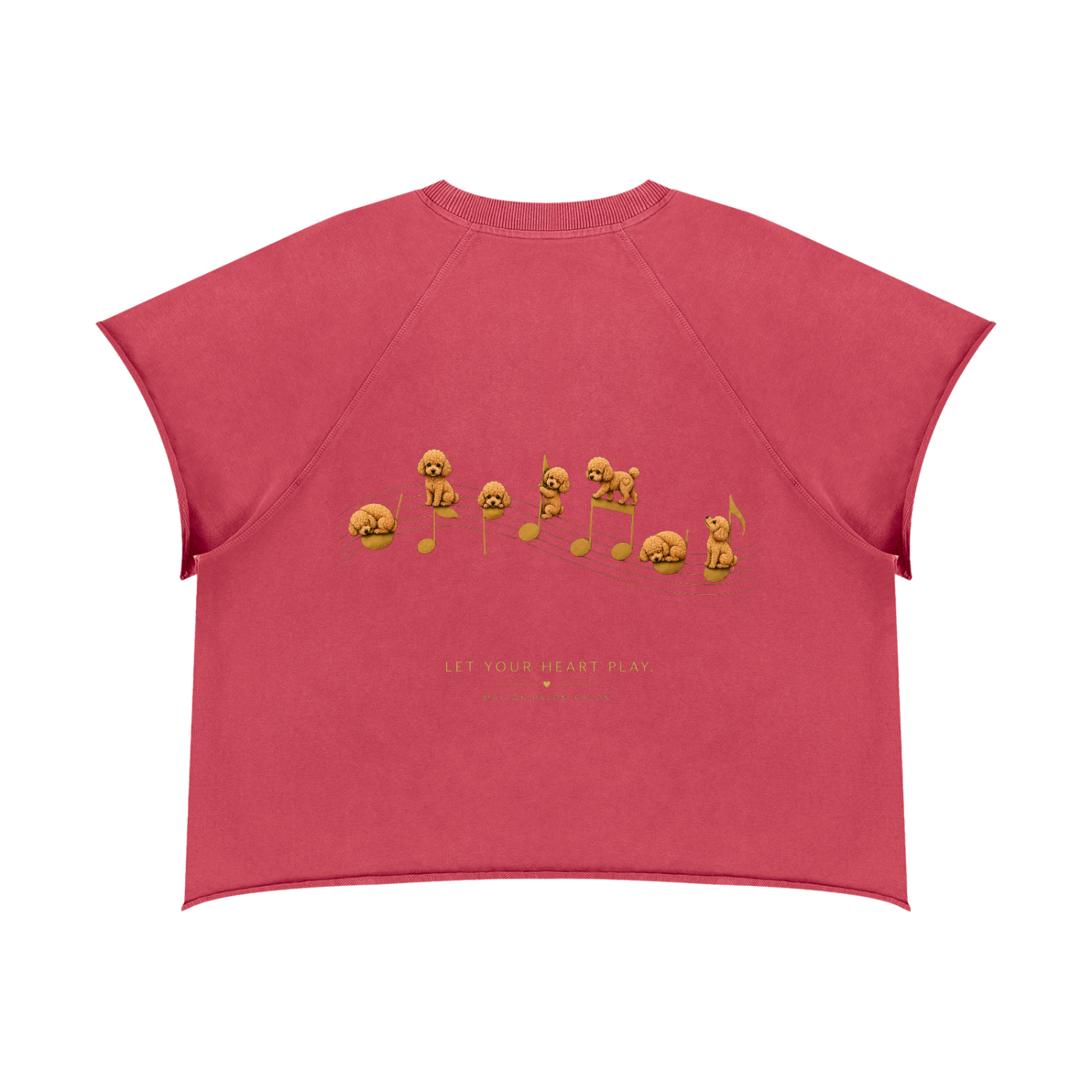 ヴィンテージウォッシュ ローエッジ Tシャツ — ユニセックス