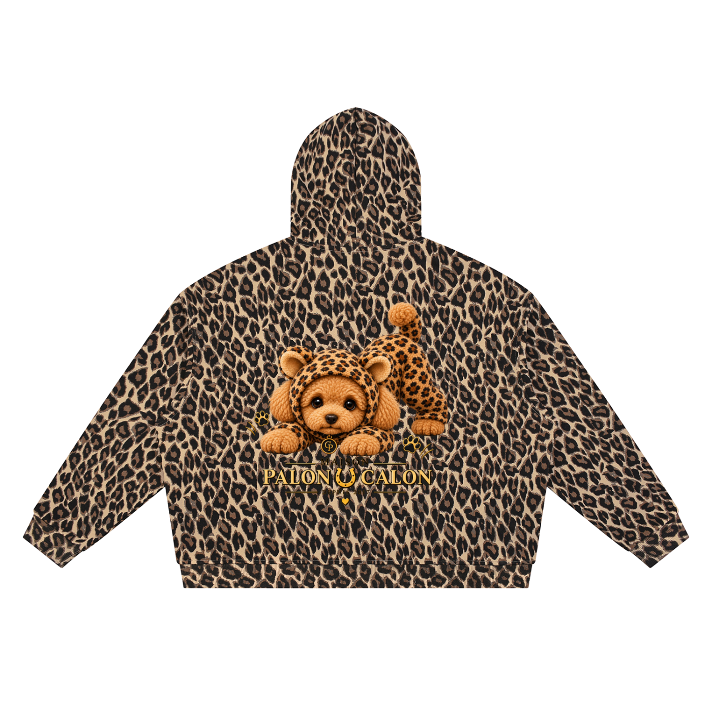 Unisex Leopard Full Zip Hoodie