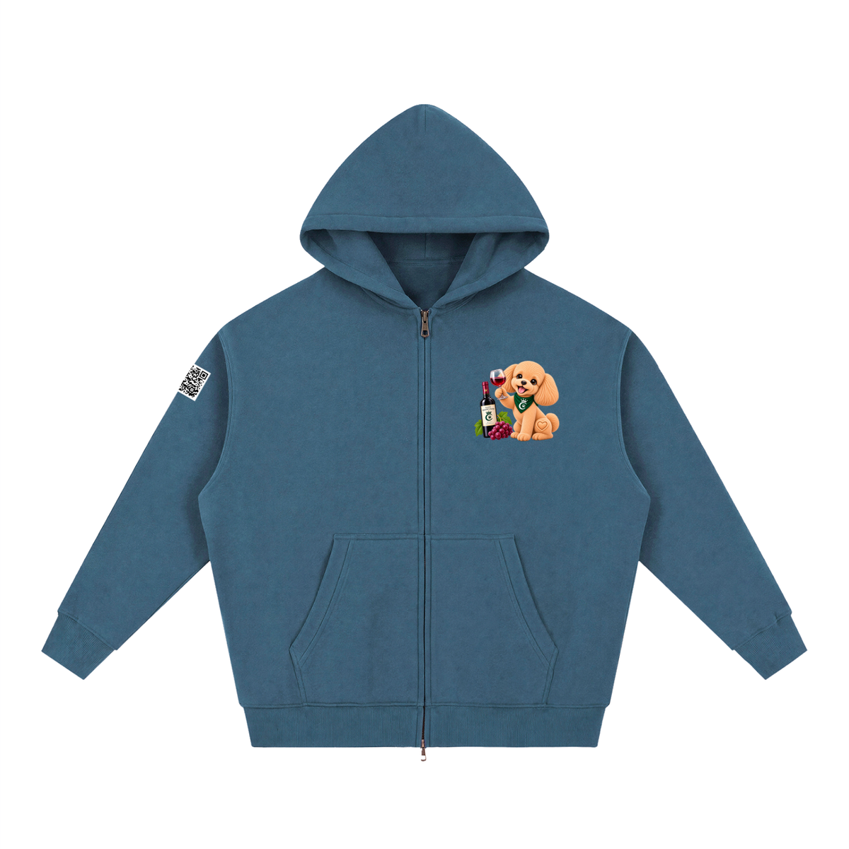 WINE SCHOLAR CALON | オーバーサイズ フリース ボクシー フーディー/Unisex Oversized Fleece Boxy Hoodie