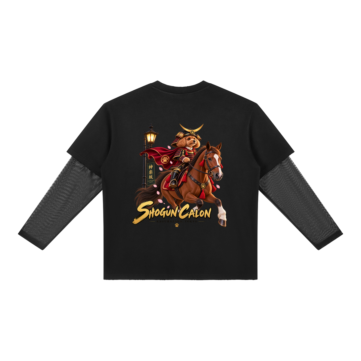 KAGURAZAKA | ユニセックス サンフェード レイヤー Tシャツ将軍 / Unisex Sunfade Layer T-Shirt