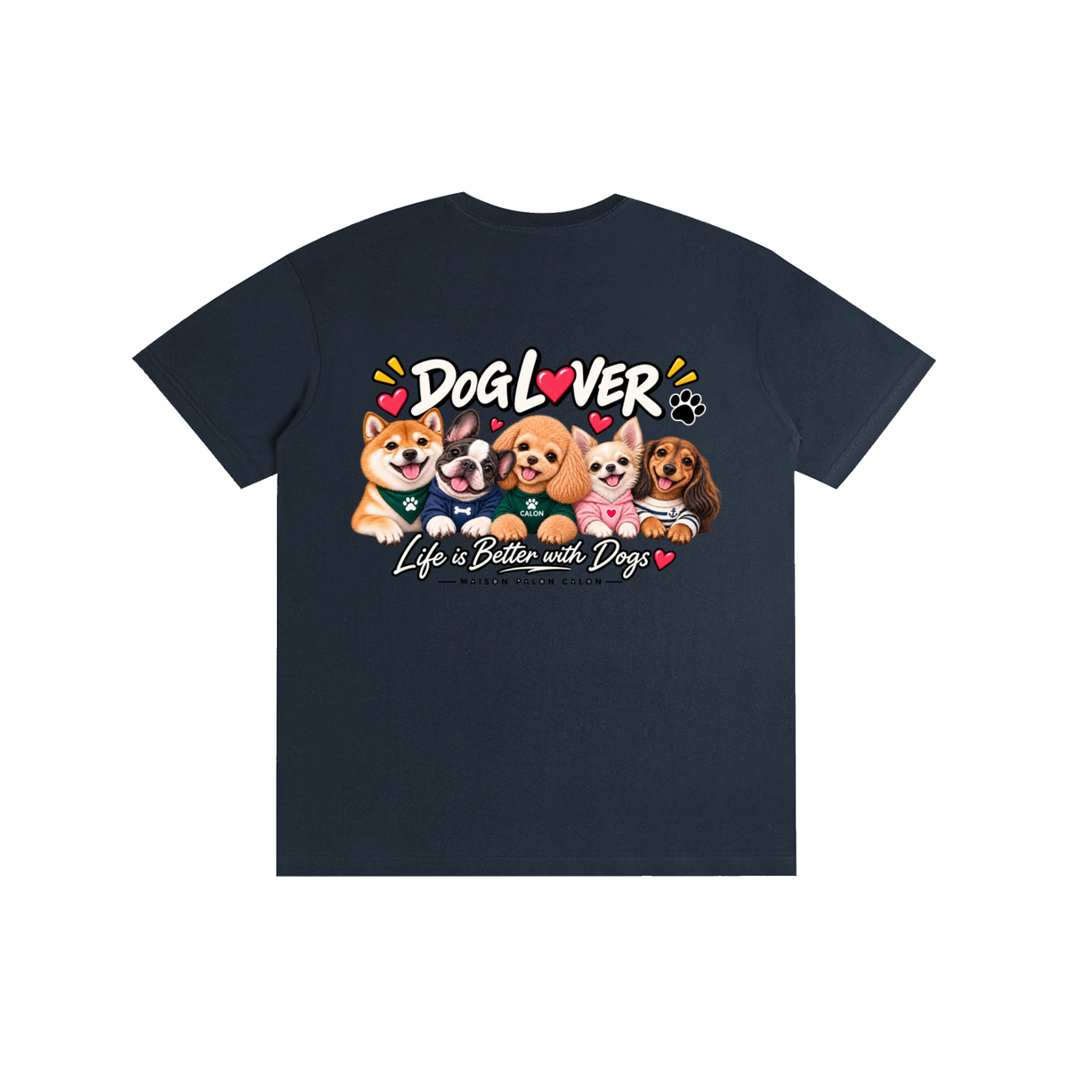 DOG | ベーシック ユニセックス コットンTシャツ / Pure Cotton Unisex T-Shirt