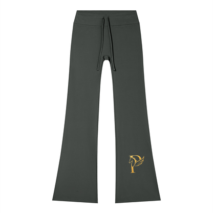 ウィメンズ フレア ドローストリング ヨガパンツ — Women's Flared Drawstring Yoga Pants
