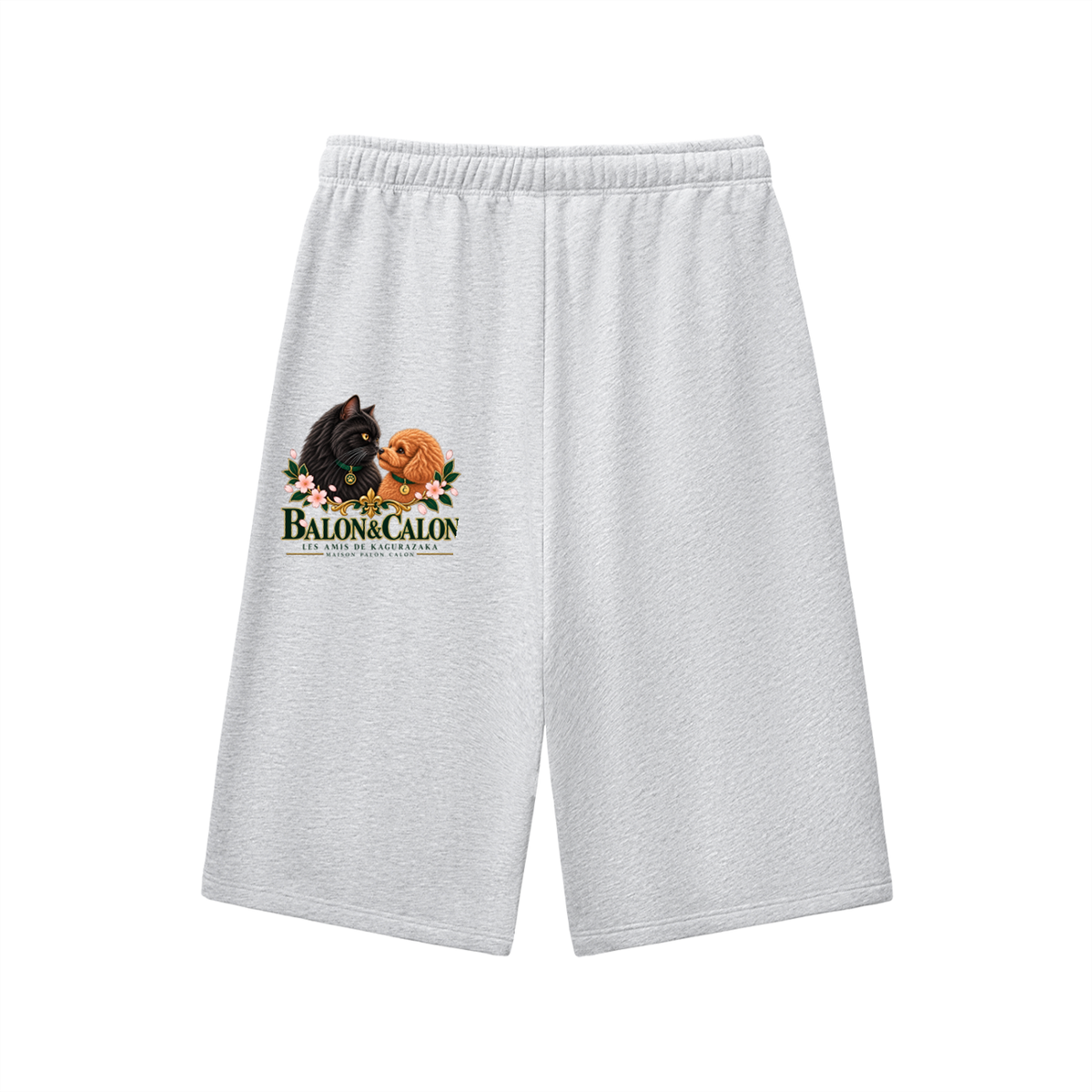 Relaxed Drawstring Three-quarter Sweatpants