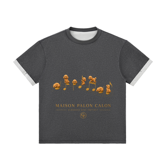 コントラストカフ Tシャツ — ユニセックス