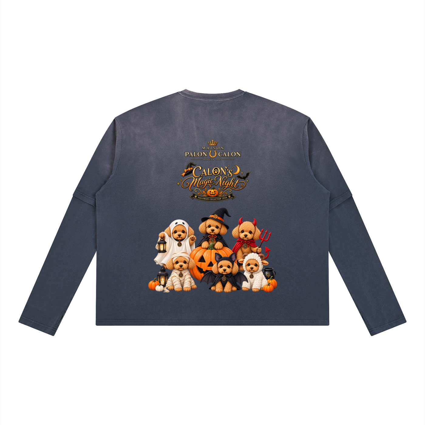 Unisex Vintage Wash Layered T-Shirt