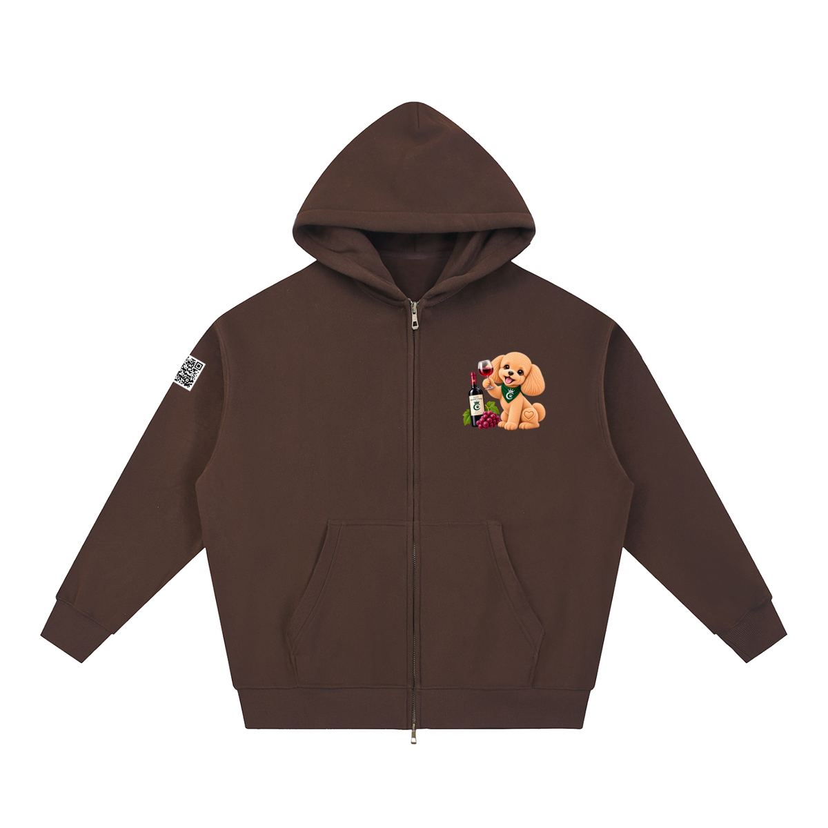 WINE SCHOLAR CALON | オーバーサイズ フリース ボクシー フーディー/Unisex Oversized Fleece Boxy Hoodie