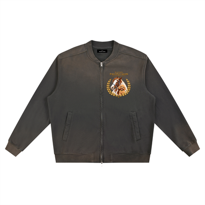 Sun Fade Heavyweight Baseball Jacket