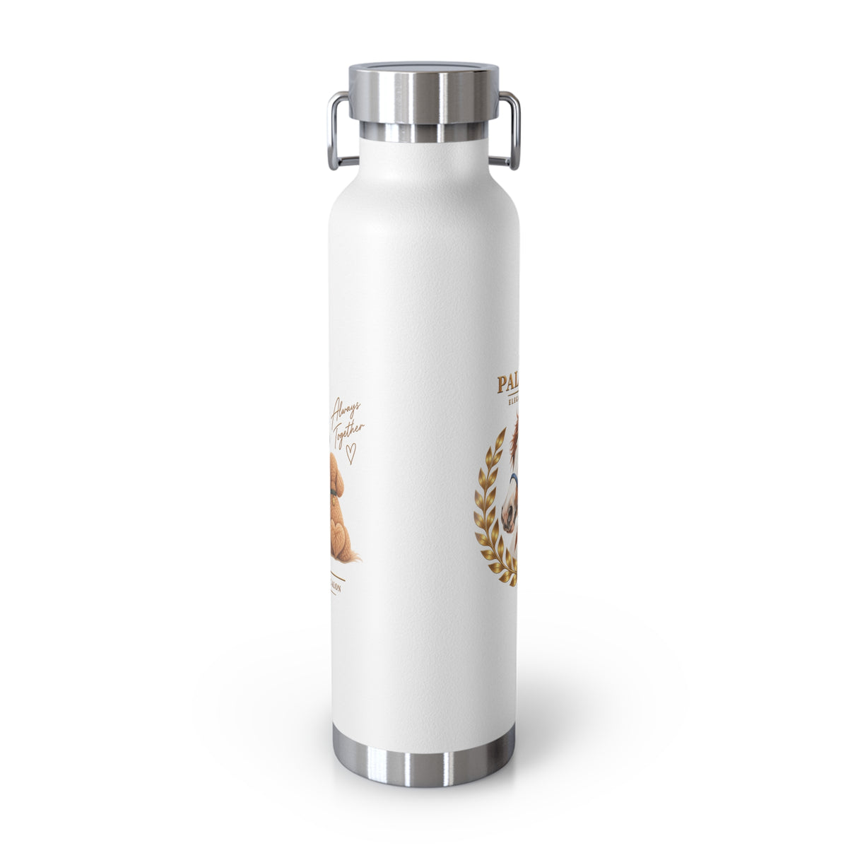 EQUESTRIAN CALON | 保温ボトル ホース＆ドッグ ローレル | Insulated Water Bottle Horse & Dog Laurel 22oz