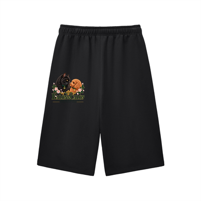 Relaxed Drawstring Three-quarter Sweatpants