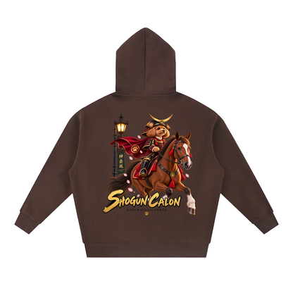 KAGURAZAKA | オーバーサイズ フリース ボクシー フーディー将軍 | Oversized Fleece Boxy Hoodie
