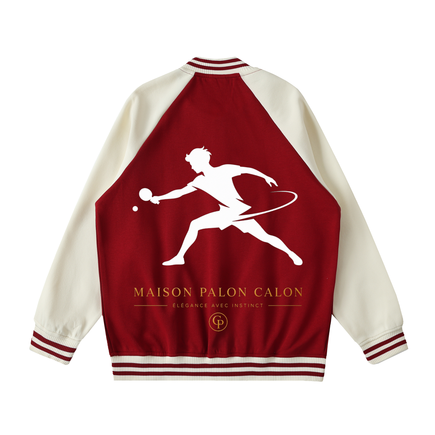 ユニセックス ツートーン ラグラン バーシティジャケット — Unisex Two-Tone Raglan Varsity Jacket