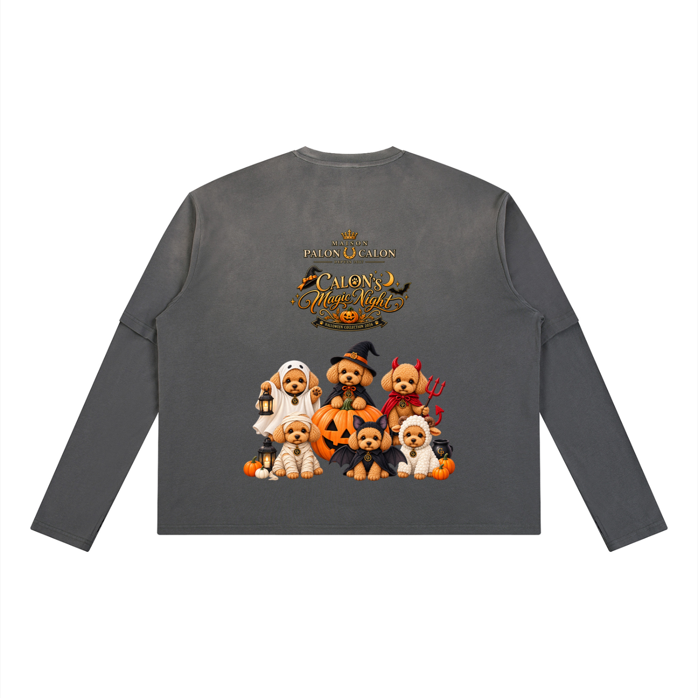 Unisex Vintage Wash Layered T-Shirt