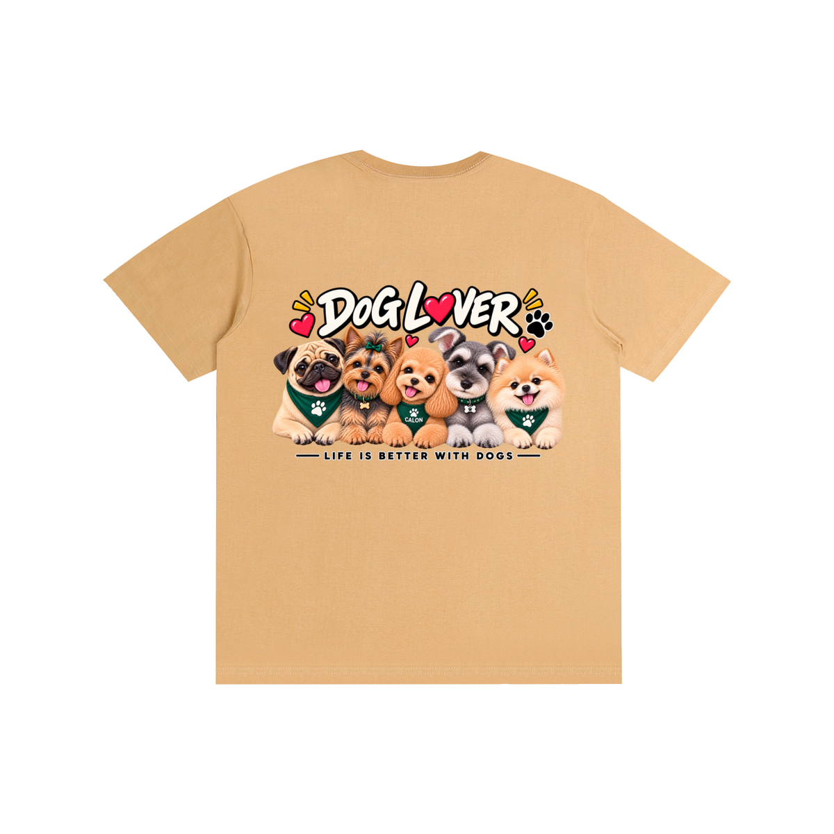 DOG | ベーシック ユニセックス コットンTシャツ / Pure Cotton Unisex T-Shirt