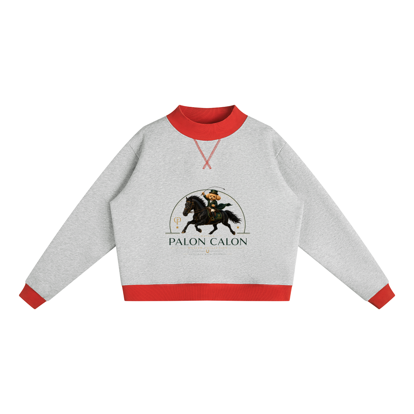 ウィメンズ モックネック スウェットシャツ — Women's Mock Neck Sweatshirt