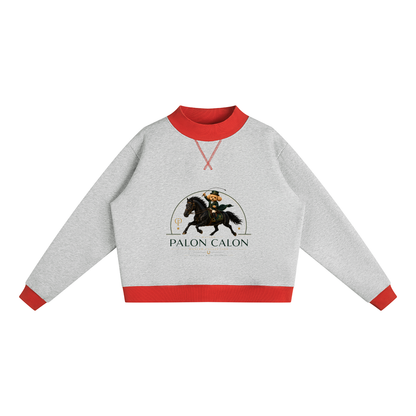 ウィメンズ モックネック スウェットシャツ — Women's Mock Neck Sweatshirt