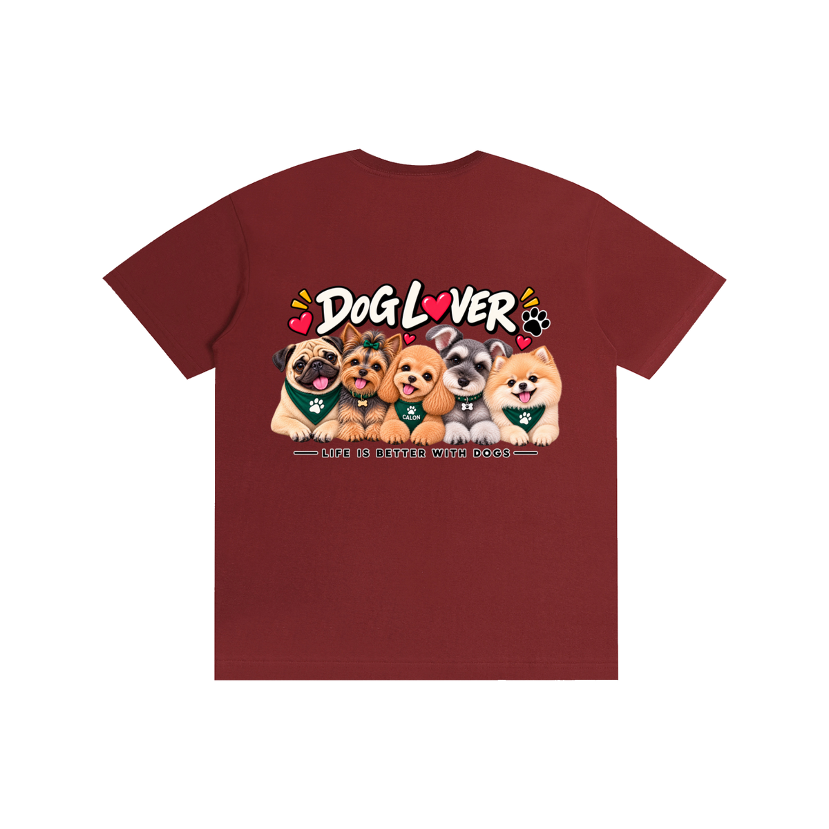 DOG | ベーシック ユニセックス コットンTシャツ / Pure Cotton Unisex T-Shirt