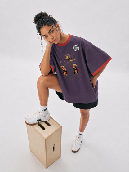 コントラストカフ Tシャツ — ユニセックス