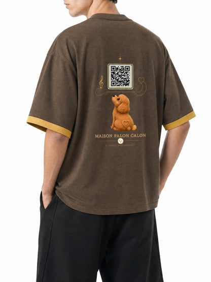 コントラストカフ Tシャツ — ユニセックス