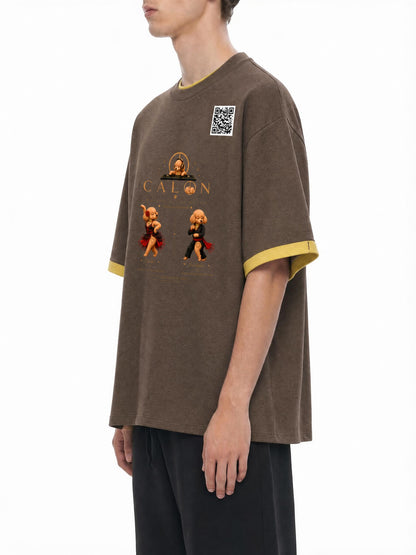 コントラストカフ Tシャツ — ユニセックス