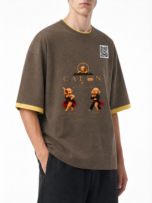 コントラストカフ Tシャツ — ユニセックス