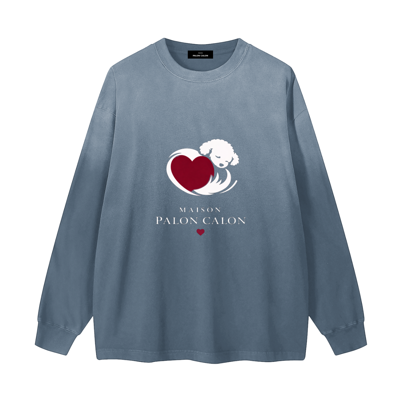 ユニセックス グラデーション ウォッシュ ロングスリーブ Tシャツ | 色の流れを、軽やかにまとわせる