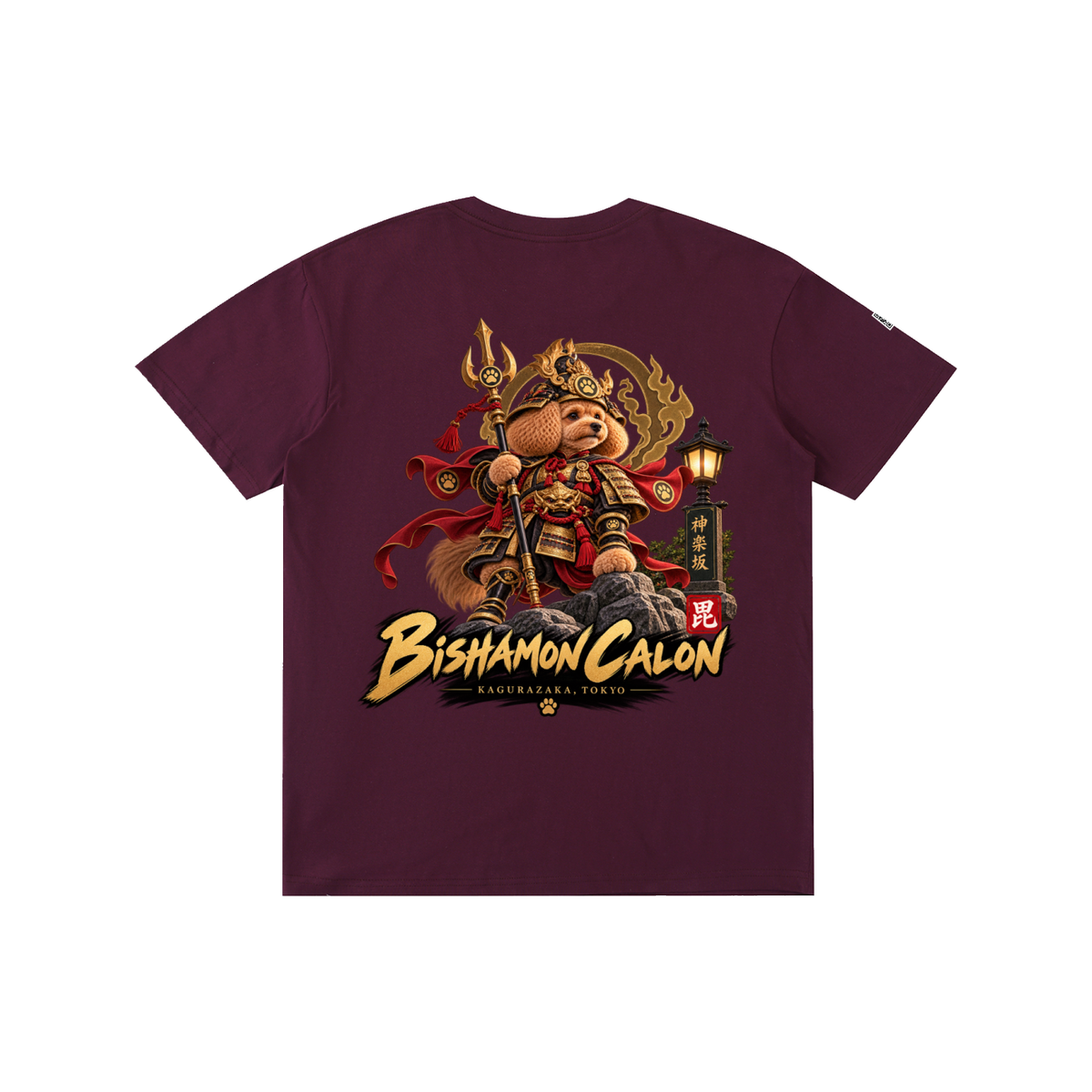 KAGURAZAKA | ユニセックス ピュアコットン Tシャツ毘沙門 / Pure Cotton Unisex T-Shirt