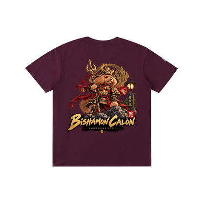 KAGURAZAKA | ユニセックス ピュアコットン Tシャツ毘沙門 / Pure Cotton Unisex T-Shirt