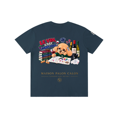 WINE SCHOLAR CALON | ピュアコットン Tシャツ（ユニセックス）/ Unisex Pure Cotton T-Shirt