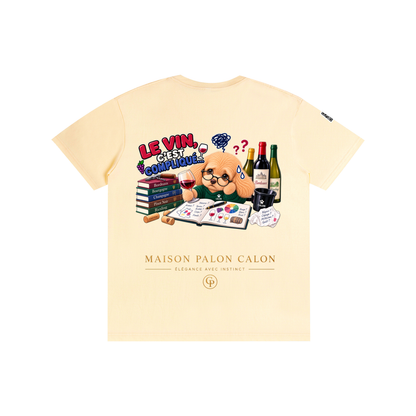 WINE SCHOLAR CALON | ピュアコットン Tシャツ（ユニセックス）/ Unisex Pure Cotton T-Shirt