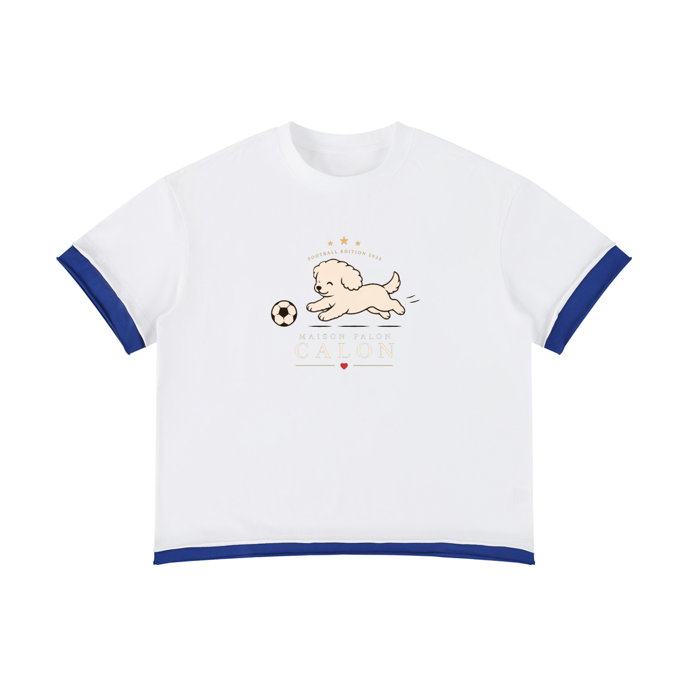 Unisex Boxy Color Block T-Shirt