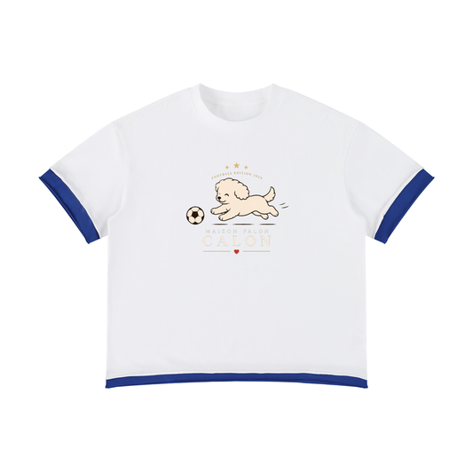 ユニセックス ボクシー カラーブロック Tシャツ | 世界の色を、日常にまとわせる