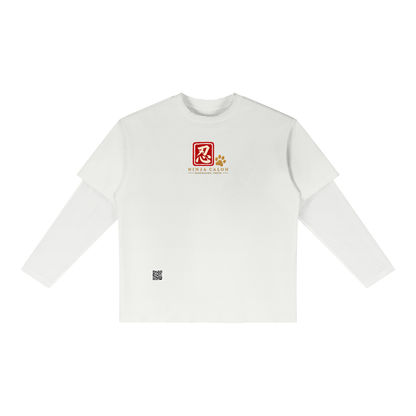 KAGURAZAKA | ユニセックス サンフェード レイヤー Tシャツ忍者 / Unisex Sunfade Layer T-Shirt