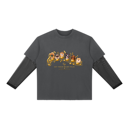 DOG | ユニセックス サンフェード レイヤーTシャツ / Unisex Sunfade Layer T-Shirt