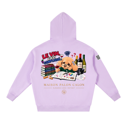 WINE SCHOLAR CALON | オーバーサイズ フリース ボクシー フーディー/Unisex Oversized Fleece Boxy Hoodie
